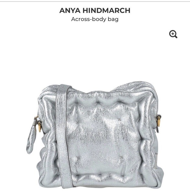 anya hindmarch silver bag