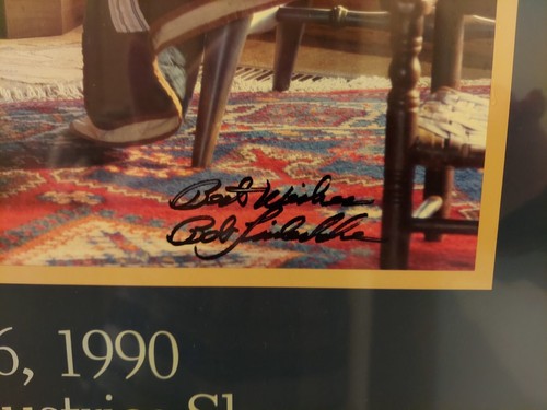 THE WORLD OF BOB TIMBERLAKE 1990 POSTER AUTOGRAPHED FRAMED LEXINGTON FURNITURE - Picture 2 of 12