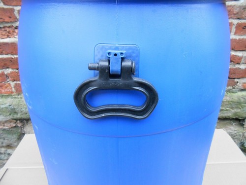 100L Plastic Barrel Blue Clip Top, Water Butt, Storage Barrel, Feed Bin - Picture 4 of 10