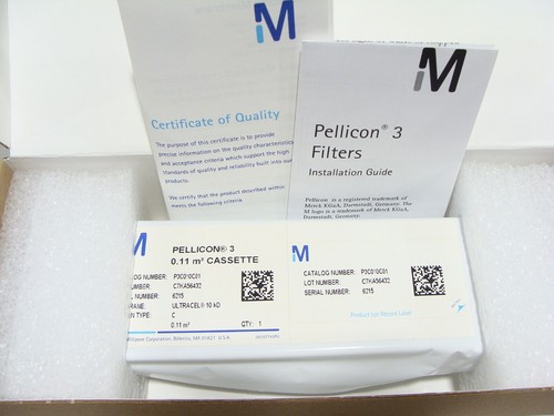 Millipore Pellicon 3 Kassette Ultracel 10kDa Membran C Bildschirm 0,11 m2 P3010C01 - Bild 3 von 3