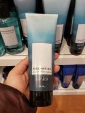 1-Bath and Body Works Men's Freshwater Ultra Shea Body Cream 8 Oz/226g