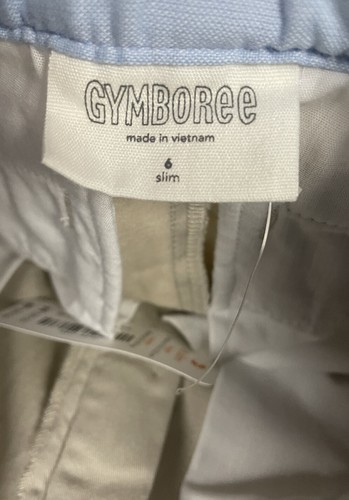 NWT Gymboree Boy Tan Khaki Dress Uniform Shorts Holiday Boy 6 Slim New - Picture 4 of 7