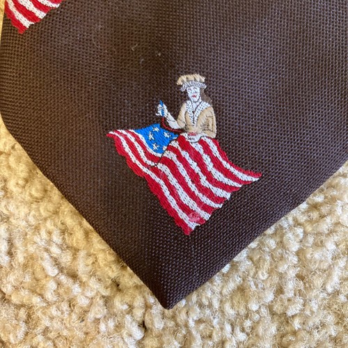 Sears Mens Store Betsy Ross Flag Men's Tie - 100% Polyester 56”x4” - Nice - Picture 5 of 8