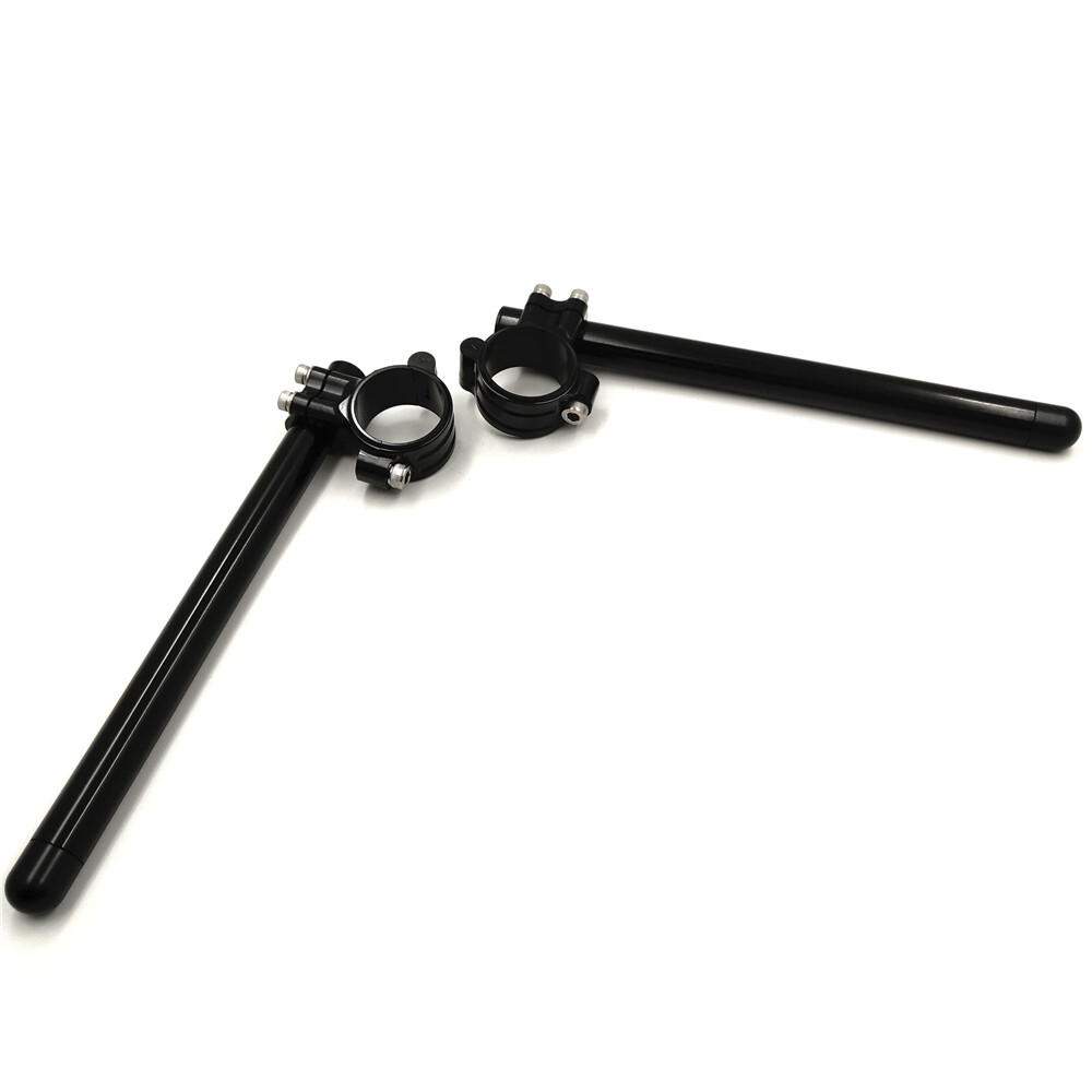 HTTMT- CNC 55mm Black Riser Clip Ons 22mm  7/8"  Handle Bar Compatible With 2014 2019 Bmw R Nine T Inverted Fork P N Gzsp Sp 011 Y2