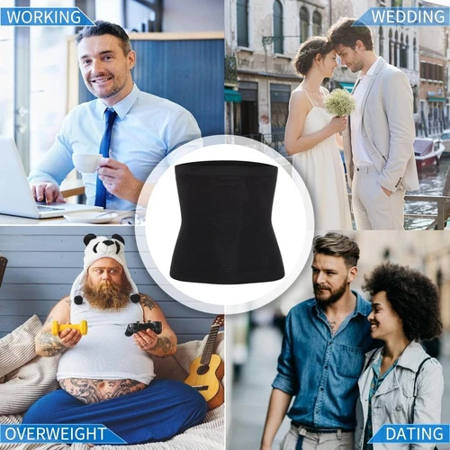 Herren Bauch Kontrolle Tuck Gürtel Body Shaper Abnehmen Taillentrainer Trimmer - Bild 6 von 16