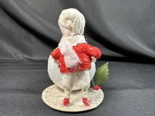 Antique Heubach Christmas Candy Container Boy With Snowball West Germany - Picture 6 of 11