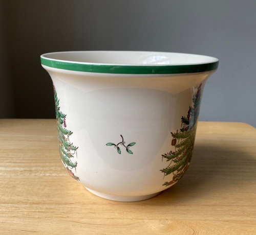 SPODE CHRISTMAS TREE 5 3/8" Cachepot - England - EUC - Picture 2 of 8