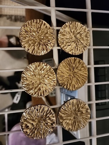 Goldene Türgriffe und Knöpfe, 6, 1 Zoll Vorbau, Metall - Bild 2 von 5