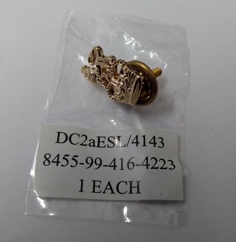 Genuine British Royal Marines RM Issue Hat Badge Decoration Lion & Crown RM1A - Picture 2 of 4