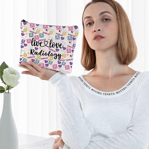 G2TUP Radiologic Technologists Gift X-Ray Tech Cosmetic Makeup Bag Live Love ... - Picture 5 of 7