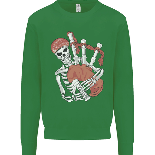 A Skeleton Playing the Bagpipes Kids Sweatshirt Jumper - Picture 58 of 97