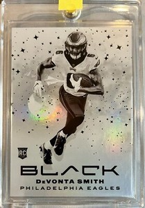 2021 Panini Black Devonta Smith White Night Rookie Case Hit SSP-Eagles!
