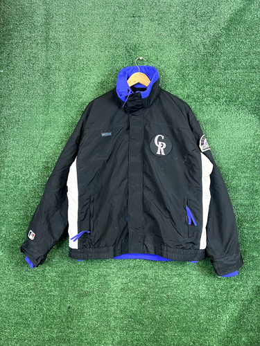 Vintage Columbia Colorado Rockies Coat Men's L Radial Sleeve 3-In-1 Jacket MLB