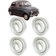 Kit 4 Stahlfelgen Für FIAT 500 F L Zugelassen Hochwertig 3,50x12