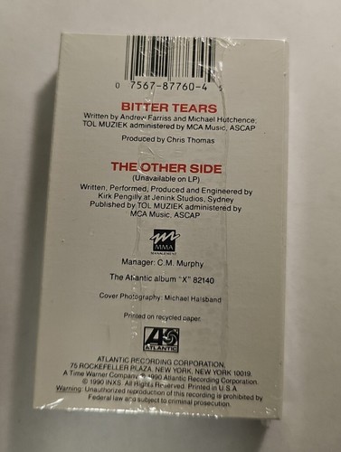 INXS - Bitter Tears Cassette Single SEALED RARE! - Picture 3 of 5