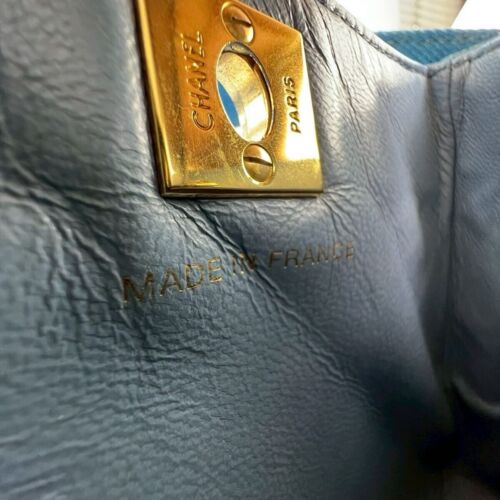 CHANEL Denim Handbag Tote Bag Shoulder Matelasse - Picture 8 of 12