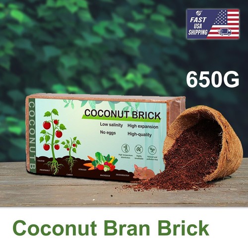 5kg 650g Coco Coir Bricks Coconut Fiber Potting Soil Plant Organic Growing Media - Picture 14 of 17