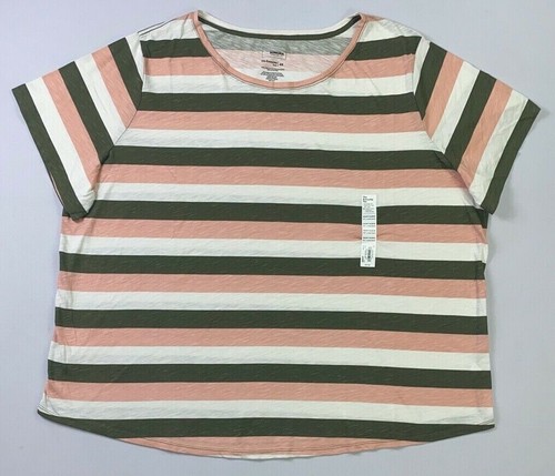 Women's Plus Size Sonoma The Everyday Tee Crew Neck Short Sleeve T-Shirt - 第 3/9 張圖片