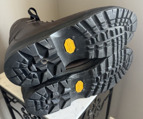 LL Bean Cresta Men's Brown Leather Gore-Tex Vibram Hiking Work Boots 10.5 Wide - Picture 10 of 11
