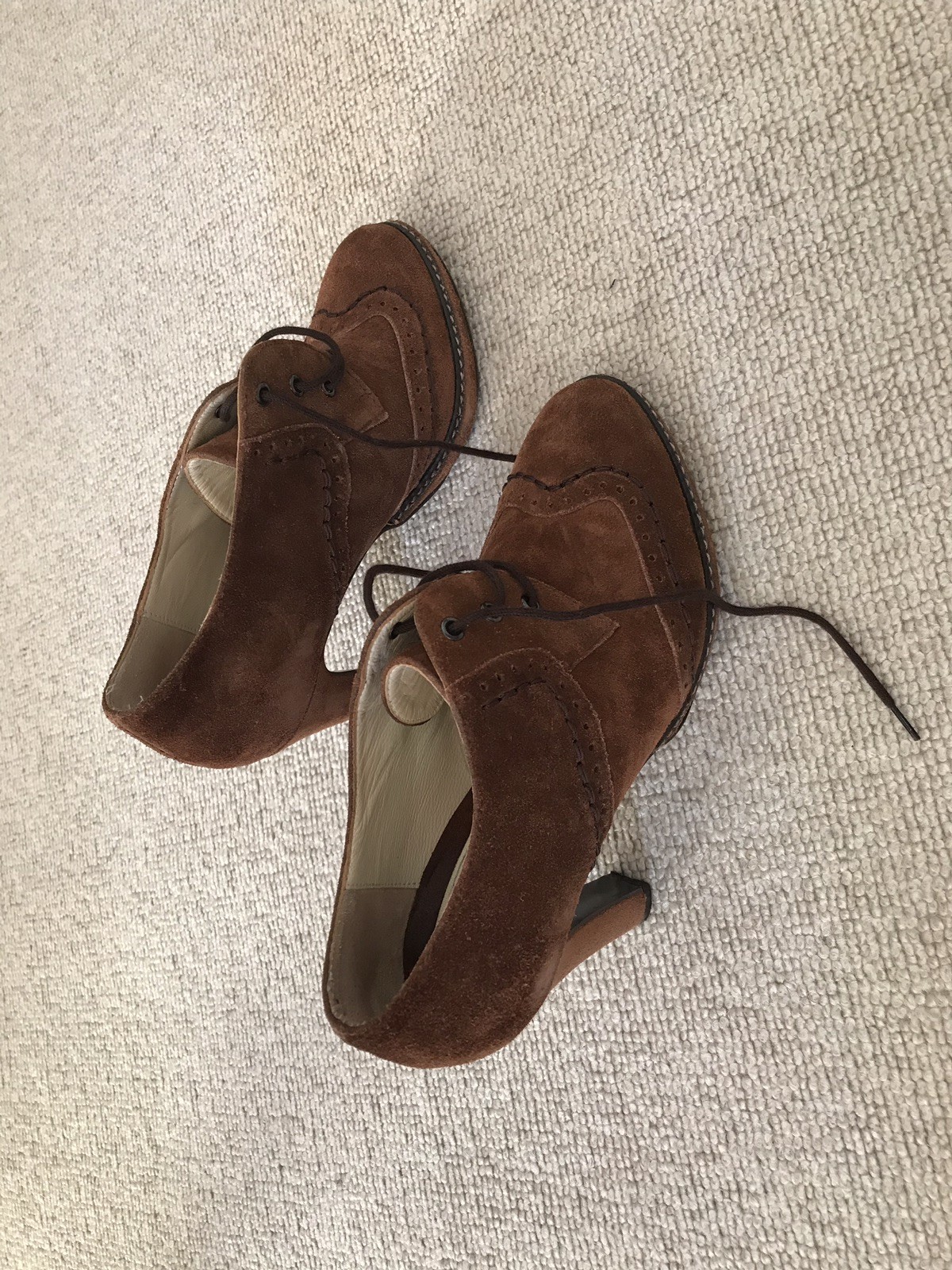 Ladies Jigsaw Suede Brown Brogue shoes Boot Size 38(5) 38(5) 38(5) d3554a Ladies Jigsaw Suede Brown Brogue shoes Boot Size 38(5) 38(5) 38(5) d3554a