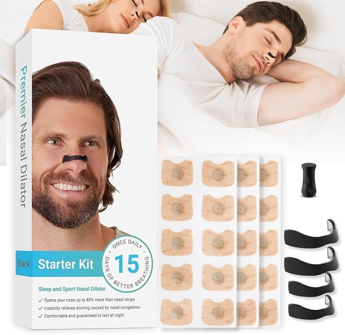 15/30 pares de tiras nasales magnéticas dilatadores respiratorios nasales bandas de admisión respiratoria - Imagen 4 de 25