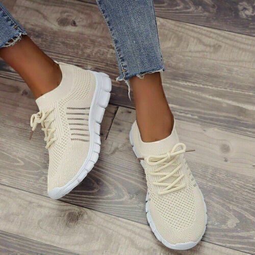 Sneaker da donna slip on scarpe da ginnastica scarpe da corsa scarpe sportive calze tempo libero scarpe - Foto 8 di 33