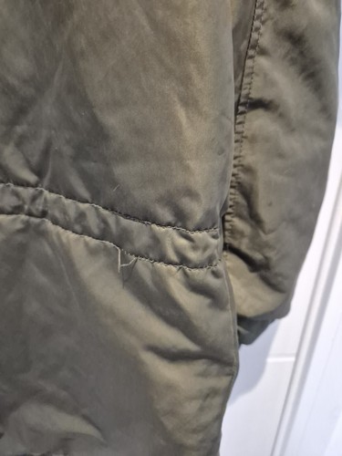 WOMENS GAP SIZE UK SMALL KHAKI GREEN HOODED PADDED PARKA JACKET COAT - Picture 10 of 13
