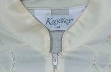 Vintage Kayser Housecoat Robe Gown Nylon Tricot, Pale Yellow, Sz Medium, U.S.A.