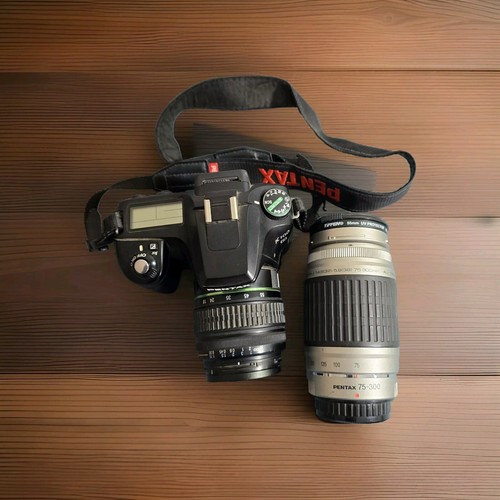 Pentax K100D 6.1MP Digital SLR Camera w/ Dual Lenses. Fa J 75-300 mm Included. - Picture 5 of 15