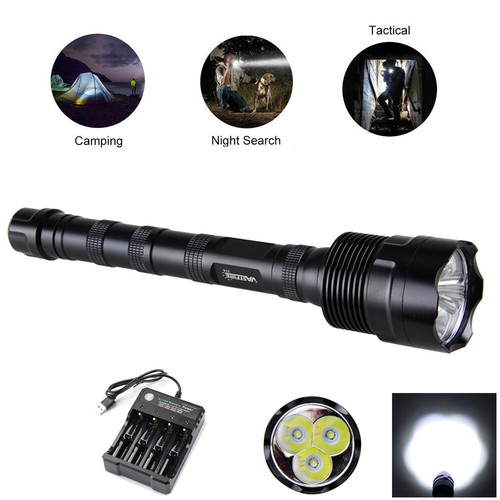 Jagd Rot Weiß Grün LED Taschenlampe Taschenlampe Wasserdichtes Licht Zoom Neu DE - Bild 19 von 20