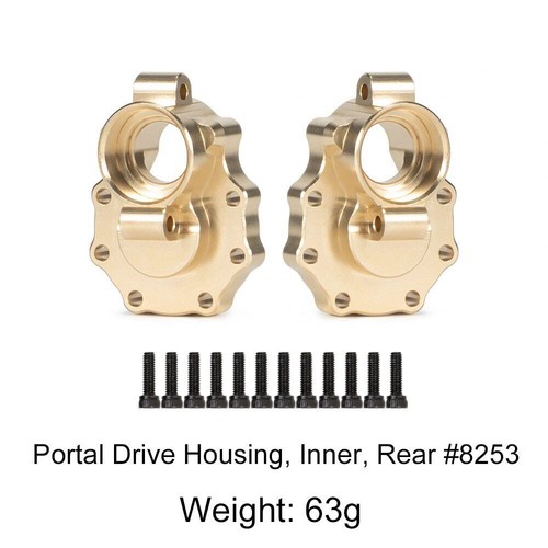 1/10 RC Crawler TRX4 TRX6 For Brass Weight Portal Axle Housing Diff Cover Kit - Picture 18 of 55