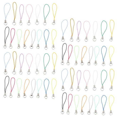 200 Pcs Mobile Phone Lanyard Accessories Miss Weaving Rope Tether