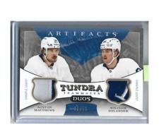 2022-23 Artifacts Tundra Teammates Duos Auston Matthews/William Nylander 10/15
