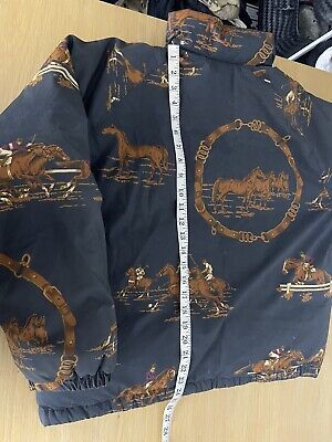 Ralph Lauren Large Equestrian Puffer Jacket Rodeo Horse Coat Ralph Lauren Large Equestrian Puffer Jacket Rodeo Horse Coat