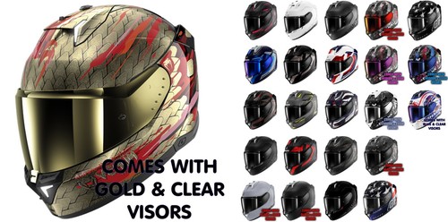 5% off SHARK SKWAL i3 FLASH LED & ACTIVE BRAKE LIGHTS Motorbike Helmet ECE 22-06 - Picture 1 of 18