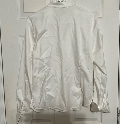 Coldwater Creek Shirt Womens Size L Large White Button Up Career Top - Picture 3 of 4