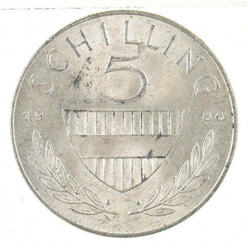 Roughly the Size of a Quarter 1966 Austria 5 Schilling World Silver Coin *516 - Picture 2 of 3