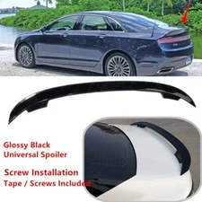 Fit For Lincoln MKZ 13-20 Glossy Black Rear Trunk Spoiler Sport Wing Universal