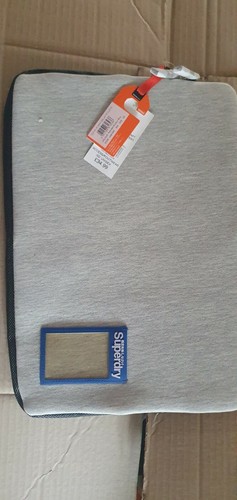 Superdry Ten Five 15" Laptop Sleeve Case cover pale marv/Everton blue Rrp£34.99 - Afbeelding 5 van 11