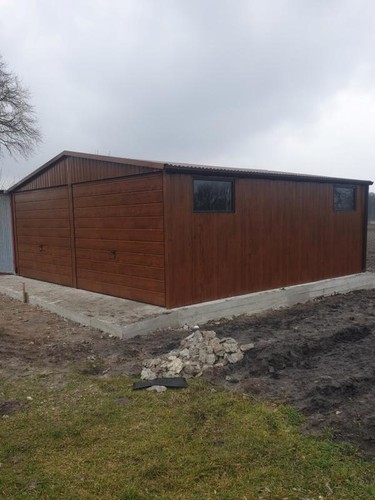Blechgarage 7x7m in Farbe Gerätehaus Doppelgarage Schuppe Lager | 10609!! - Bild 9 von 12