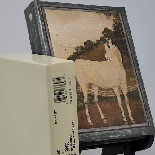 Address Book Horse on Cover, Dogs on Back, 1996 Country Gear, NEW IN BOX Vintage - Video 1 of 1