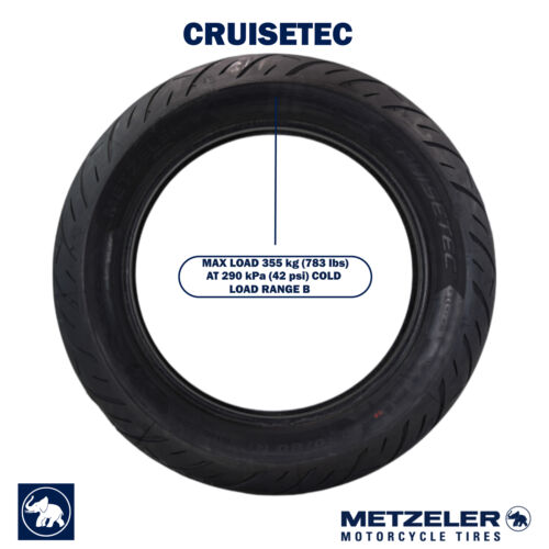 Neumático delantero con llavero Metzeler Cruisetec 150/80R17 72V TL V-Twin para moto - Imagen 6 de 9