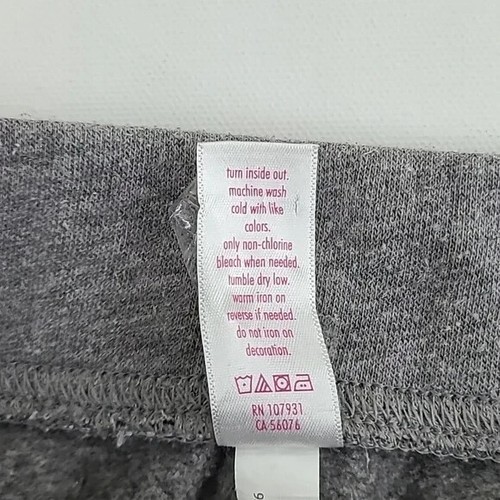 JUSTICE Girl's Gray Lavender Drawstring Waist Sweatpants - Size 14/16 - Picture 8 of 13