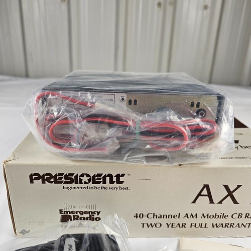 Vintage President AX 7 CB Radio Transceiver 40 Channel in Original Packaging - Picture 4 of 10