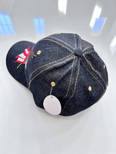 Men's Hat Cap American Flag Eagle Adjustable Snapback Jean Blue Unisex One Size - Picture 11 of 24