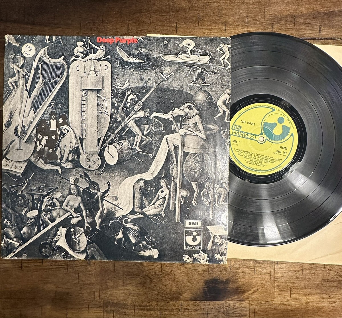 DEEP PURPLE SELF TITLED VINYL LP HARVEST UK 1969 | eBay