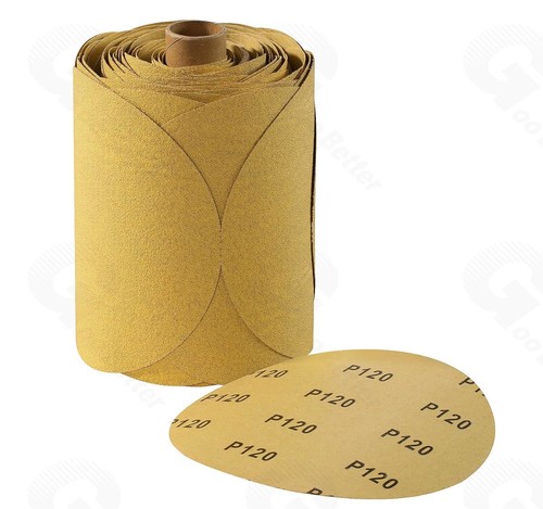 6 in 120 Grit PSA Sanding Disc Sticky Back Sandpaper 100 Roll Adhesive DA Sander - Picture 3 of 13