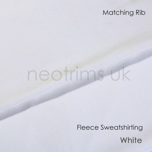 Sweatshirt Fabric Heavy Brushed Jumbo Fleece Cotton French Terry Matching Rib - Picture 73 of 77
