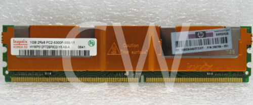 398706-051 HP 1GB (1X1GB) DDR2 PC2-5300 Fully Buffered MEMORY MODULE - Picture 3 of 3