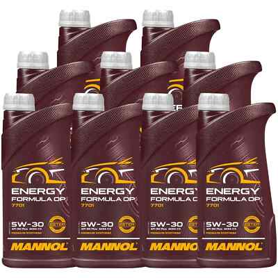 9x1 Liter MANNOL ENERGY 5W-30 FORMULA OP Motoröl API SN Plus ACEA C3 C2